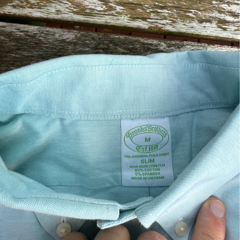 Brooks Brothers Mint Green Button-Down Shirt - Picture 5 of 5